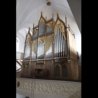 Hof, St. Michaelis, Orgel von der linken Seitenempore aus gesehen