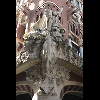Barcelona, Palau de la Mùsica Catalana, Skulpturengruppe La cançó popular catalana von Miquel Blay