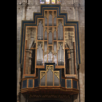 Barcelona, Baslica de Santa Mara del Pi, Orgel mit bisher nur teilweise aufgebautem Prospekt