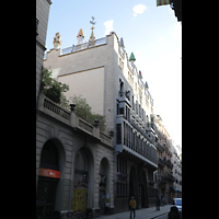 Barcelona, Palau Gell (Gaudi), Auenansicht von der Carrer Nou de la Rambla