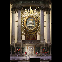 La Orotava (Teneriffa), Nuestra Seora de la Conceptin, Darstellung von Christus als Lamm am Hochaltar