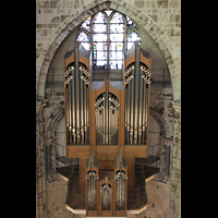 Köln (Cologne), Basilika St. Gereon, Blick vom oberen seitlichen Umgang des Dekagons zur Orgel