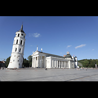 Vilnius, Arkikatedra (Kathedrale), Ansicht von Südwesten vom Kathedralsplatz