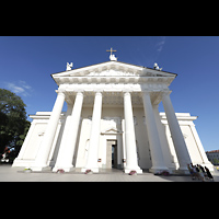 Vilnius, Arkikatedra (Kathedrale), Klassizistische Westfassade