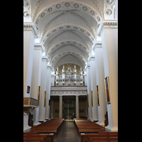 Vilnius, Arkikatedra (Kathedrale), Hauptschiff in Richtung Orgel