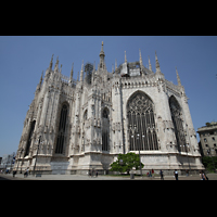 Milano (Mailand), Duomo di Santa Maria Nascente, Querhaus und Chor von außen