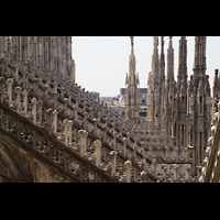 Milano (Mailand), Duomo di Santa Maria Nascente, Strebepfeiler über dem nördlichen Seitenschiff