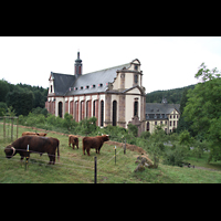 Grolittgen, Zisterzienserabtei, Abteikirche mit Weide