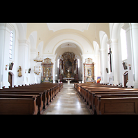 Tutzing, St. Josef, Innenraum in Richtung Chor