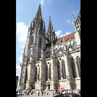 Regensburg, Dom St. Peter, Seitenansicht