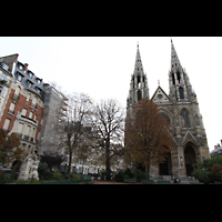 Paris, Sainte-Clotilde, Platz vor der Kirche mit Csar-Franck-Denkmal