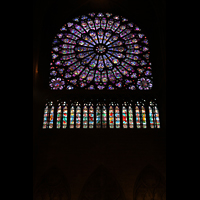 Paris, Cathdrale Notre-Dame, Westrose von 1220 im nrdlichen Querhaus