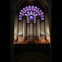 Paris, Cathdrale Notre-Dame, Groe Orgel mit West-Rosette