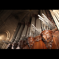 Paris, Cathdrale Notre-Dame, Orgelprospekt mit Chamaden