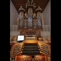 Aarau, Stadtkirche, Groe Orgel mit Spieltisch