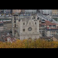 Lyon, Cathdrale Saint-Jean, Ansicht von Notre-Dame de Fourvire