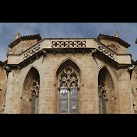 Palma de Mallorca, Catedral La Seu, Spitzbgen und Dach des Chores