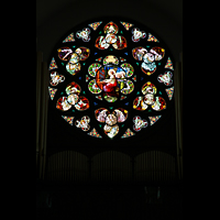 Denver, Cathedral Basilica of the Immaculate Conception, Rosette über der Orgel