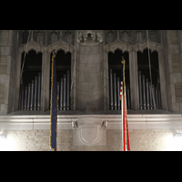 West Point, Military Academy Cadet Chapel, Pfeifen der Nave Organ in den Seitenschiff-Bögen
