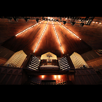 Ocean Grove, Great Auditorium, Spieltisch mit Orgel perspektivisch