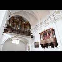 Bamberg, St. Stephan, Orgel und Holztribühne