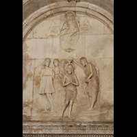 Trogir, Katedrala sv. Lovre (St. Laurentius), Die Taufe Jesu in Vorraum der Kathedrale