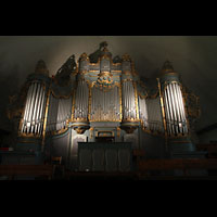 Trondheim, Vr Frue Kirke (Liebfrauenkirche) / Bymision, Orgel mit Spieltisch