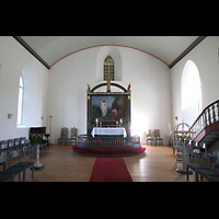 Brnnysund, Kirke, Innenraum in Richtung Chor