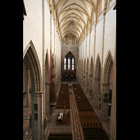Ulm, Mnster, Blick von der Orgelempore ins Mnster