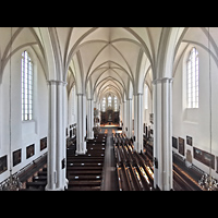 Berlin, St. Marienkirche, Blick von der Orgelempore in die Kirche