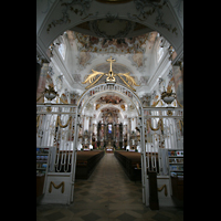 Ottobeuren, Abtei - Basilika, Eingangshalle mit Gitter