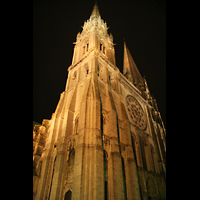 Chartres, Cathdrale Notre-Dame, Trme bei Nacht