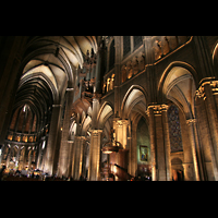 Chartres, Cathdrale Notre-Dame, Hauptschiff mit Orgel