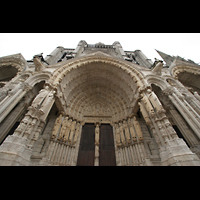 Chartres, Cathdrale Notre-Dame, Seitenportal mit Tympanon und Figurenschmuck