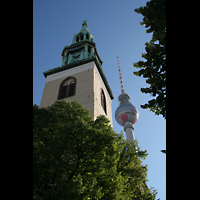 Berlin, St. Marienkirche, Marienkirchen- und Fernsehturm