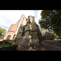 Alkmaar, Sint Laurenskerk, Ansicht von der Bagijnenstraat von Westen