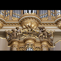 Alkmaar, Sint Laurenskerk, Figurenschmuck auf dem Rckpositiv