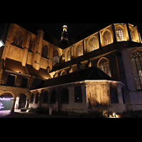 Alkmaar, Sint Laurenskerk, Die Laurenskerk nachts, Ansicht von Sdosten