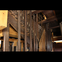 Amsterdam, Nieuwe Kerk, Barockes Wellenbrett und mechanische Spieltraktur