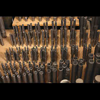 Amsterdam, Nieuwe Kerk, Pfeifen im Hauptwerk, Prinzipale teilweise bis zu 5-fach besetzt