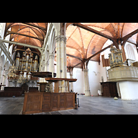 Amsterdam, Oude Kerk, Chororgel und Hauptorgel