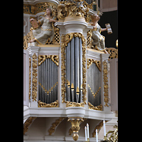 Amsterdam, Waalse Kerk (Oude Walenkerk), Rckpositiv mit reicher Ornamentik
