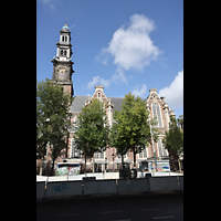 Amsterdam, Westerkerk, Ansicht vom Westermarkt von Sden