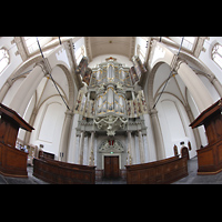 Amsterdam, Westerkerk, Westwand mit Hauptorgel