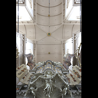 Amsterdam, Westerkerk, Orgel perspektivisch mit Blick ins Gewlbe