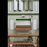 Amsterdam, Westerkerk, Spieltisch und Brustwerk der Chororgel