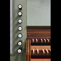 Amsterdam, Westerkerk, Linke Registerstaffel der Chororgel