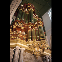 Gouda, Sint Janskerk - Grote Kerk, Orgel seitlich perspektivisch