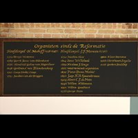 Gouda, Sint Janskerk - Grote Kerk, Orgel seitlich (unbeleuchtet)