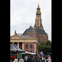 Groningen, Akerk, Ansicht von Osten vom Vismarkt